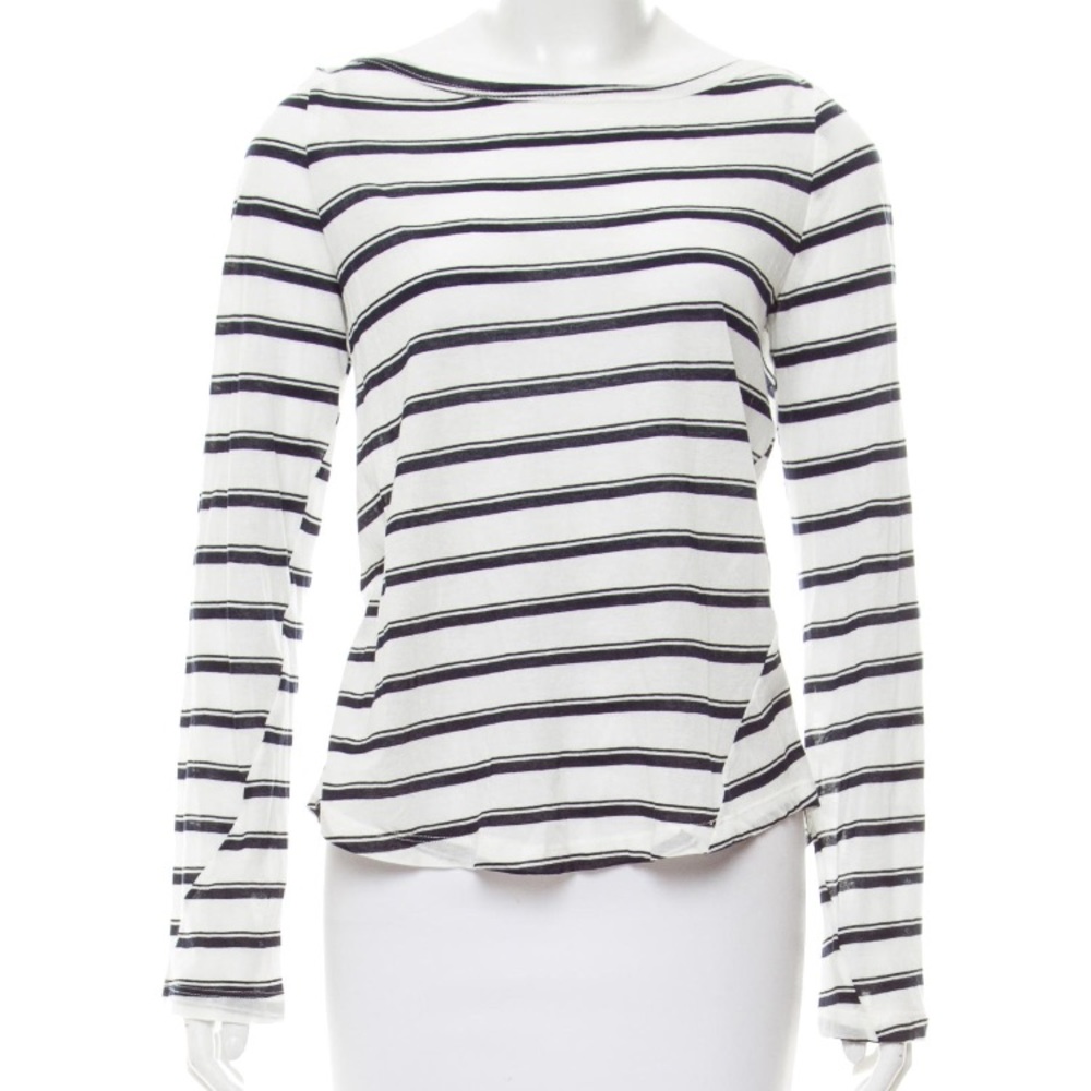 A.L.C. Striped navy blue and white top. Size : M